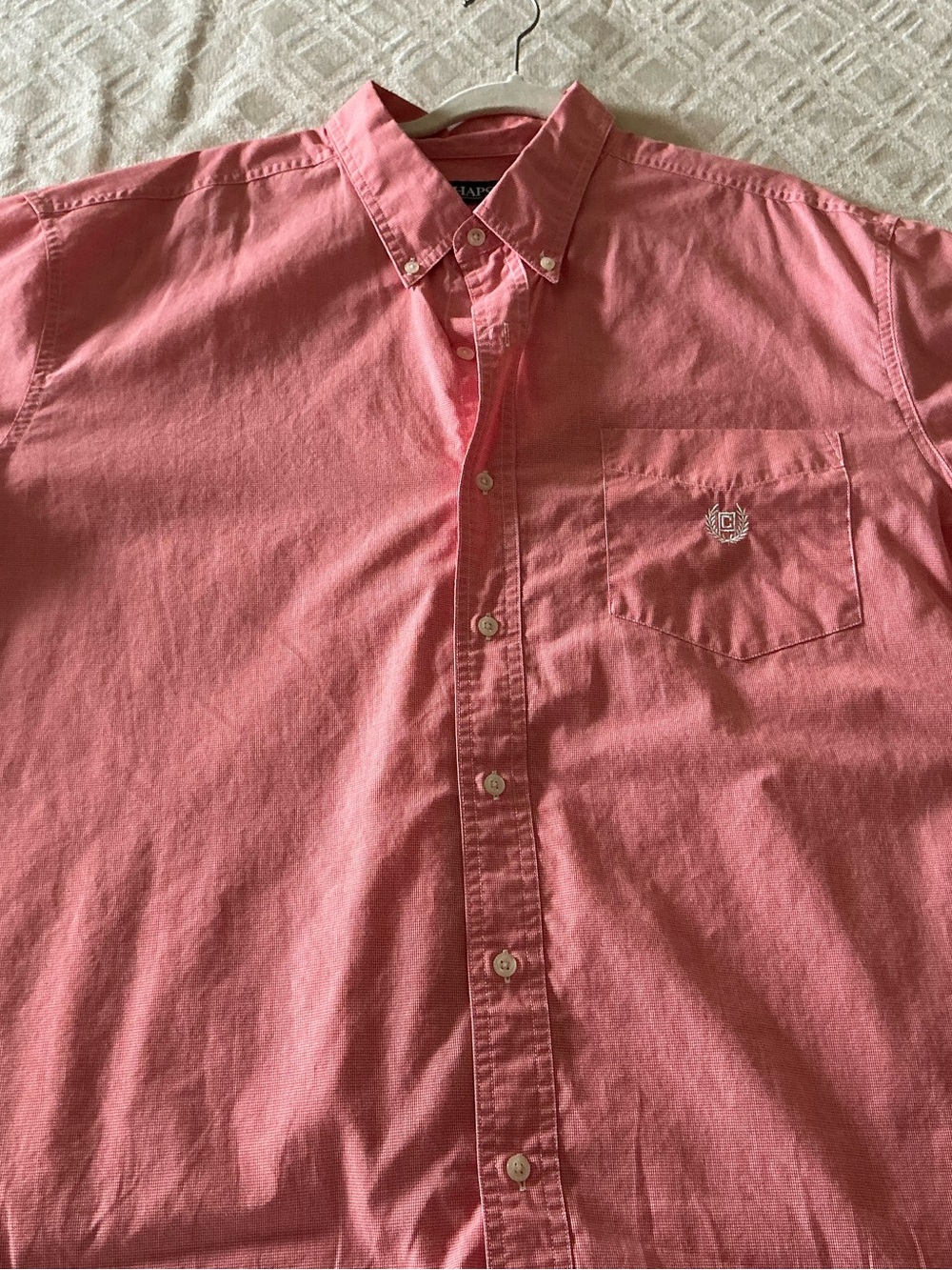 Chaps Men's Button-Down Shirt in Coral